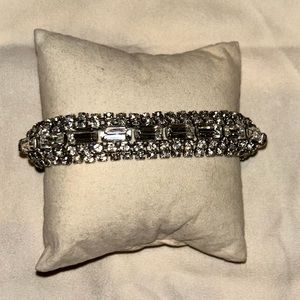 Vintage rhinestone Art Deco style bracelet